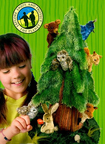 Folkmanis Stuffed Sequoia Playset