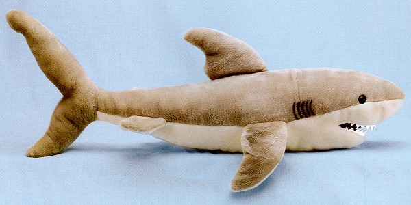 giant great white shark stuffed animal