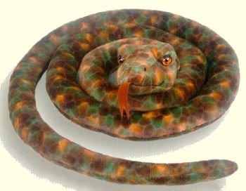 Plushland Stuffed Camo Snake