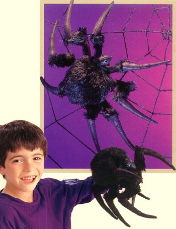 Folkmanis Stuffed Black Spider