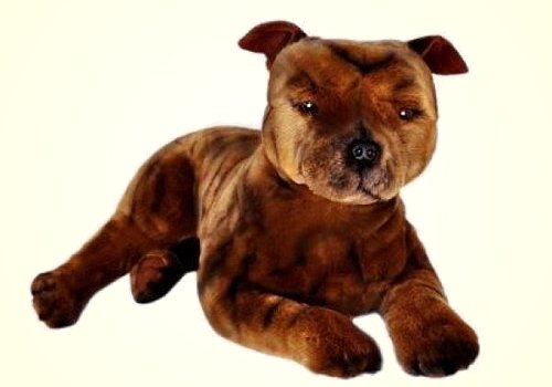 brown pitbull stuffed animal