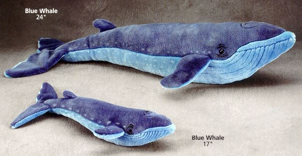 Wildlife Artists Stuffed Plush Blue Whales