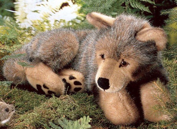 Kosen European Plush Wolf Cub Made in Germany