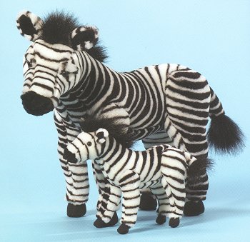 Mama & Baby Stuffed Zebras