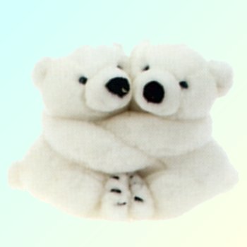 Fiesta Best Friends Fur-Ever Stuffed Plush Polar Bears