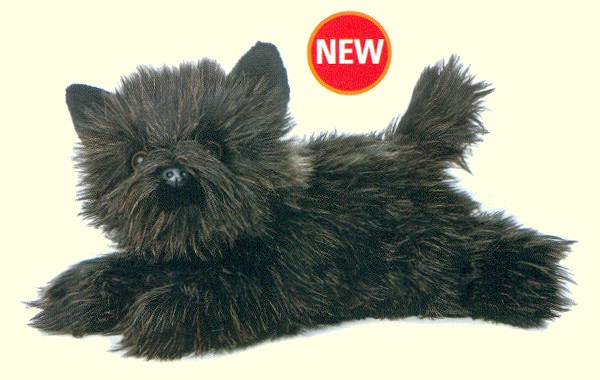 Aurora "Toto" Lifelike Stuffed Plush Black Cairn Terrier