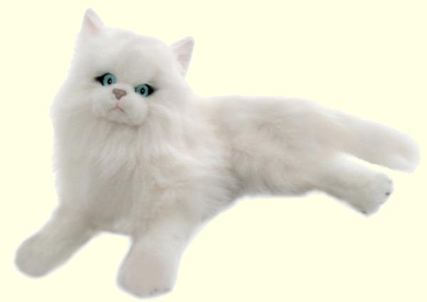 Bocchetta Snowflake Stuffed Plush White Persian Cat