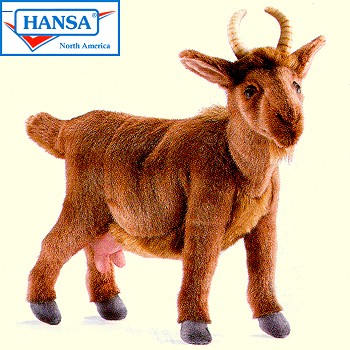 Hansa Stuffed Plush Nanny Goat