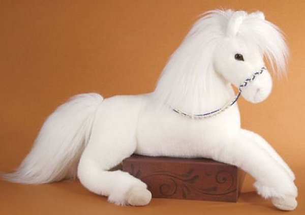 Douglas Grace Plush White Horse