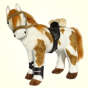 Bocchetta Noble Plush Pinto Horse Stuffed Animal