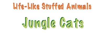 Stuffed Ark Lifelike Plush Jungle Cats