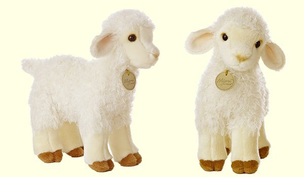 Aurora Lovely Plush Baby Lamb