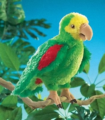 Folkmanis Stuffed Plush Amazon Parrot