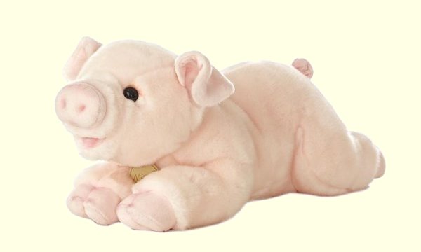 Aurora Miyoni Plush Pink Pig Stuffed Animal