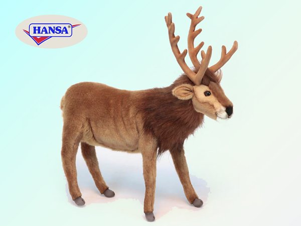 Hansa Brown Reindeer Stuffed Animal
