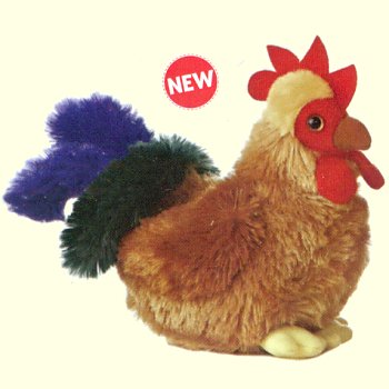 Aurora Cocky Stuffed Plush Rooster