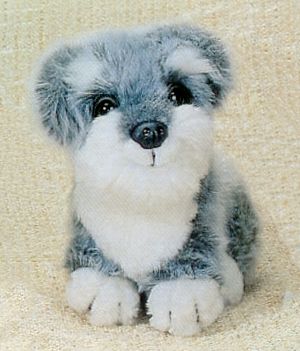 Stuffed Schnauzer Puppy from Stuffed Ark