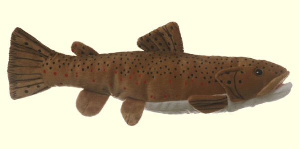 Cabin Critters Stuffed Plush Brown Trout